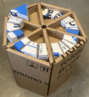 karton; circulair; constructie; kruk; wanden; bouwen;