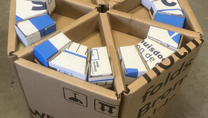 karton; circulair; constructie; kruk; wanden; bouwen;